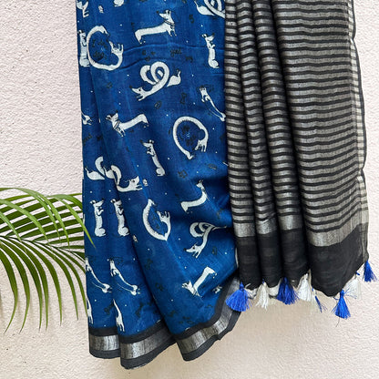 Paw-fect Cotton Saree