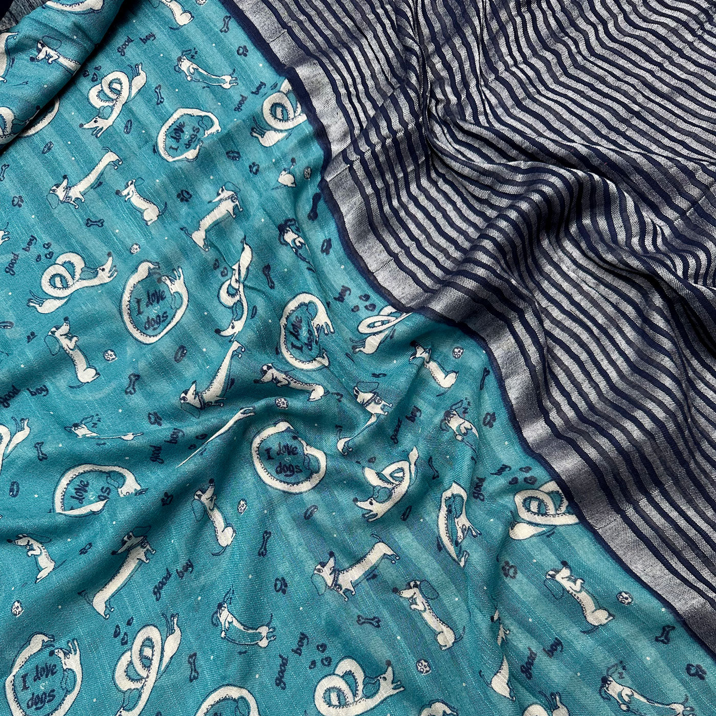 Paw-some Cotton Saree