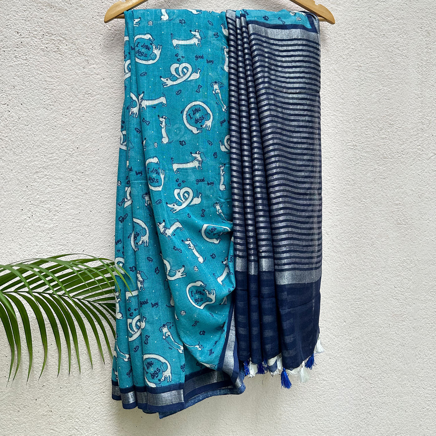 Paw-some Cotton Saree