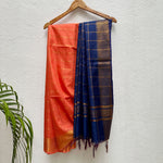 Load image into Gallery viewer, Peach Dust Cotton Silk Saree
