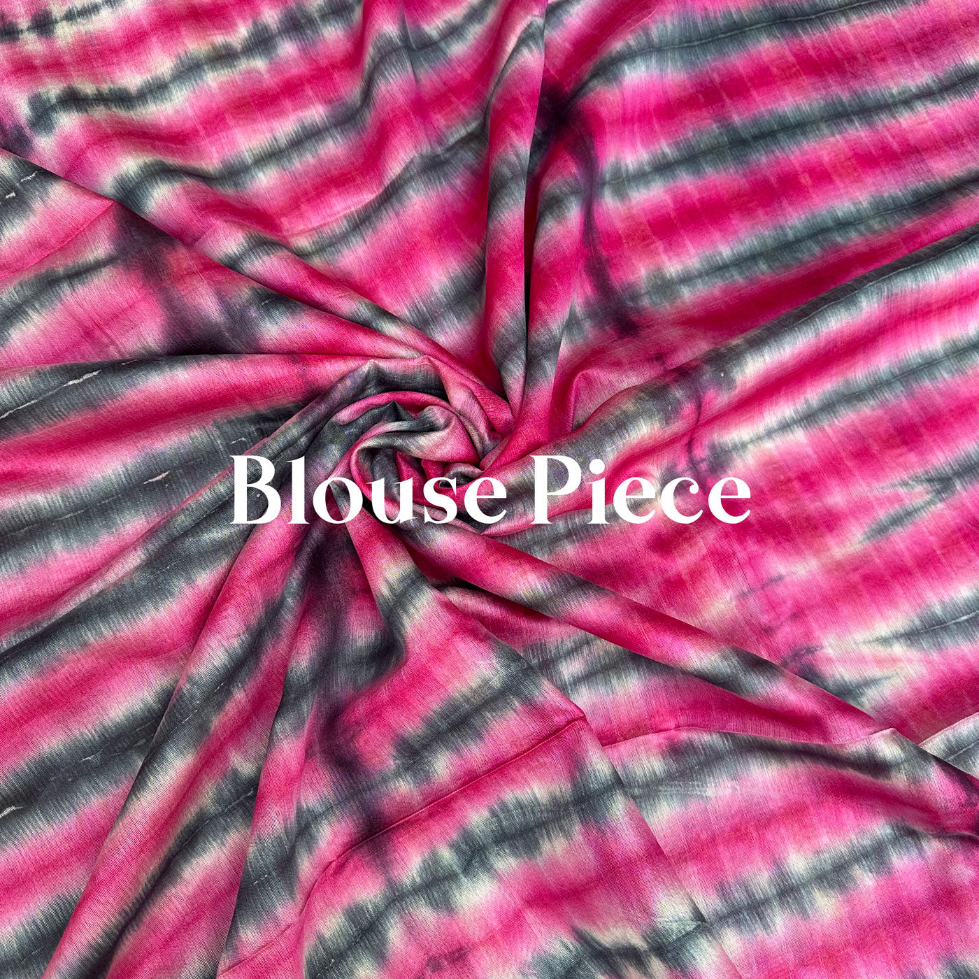 Peach Echo Shibori Cotton Silk Saree