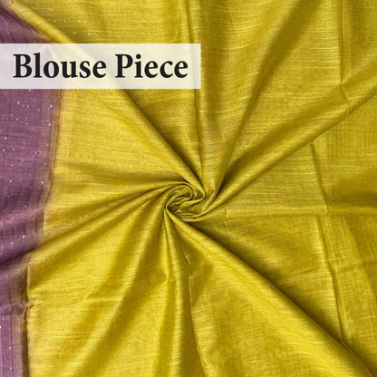 Pear Green Cotton Silk Saree