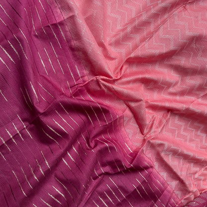 Peony Blush Cotton Viscose Silk Saree