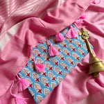 Load image into Gallery viewer, Pink Confetti Cotton Saree with Printed Blouse
