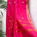 Load image into Gallery viewer, Pink Knock Out Cotton Silk Sequins Saree
