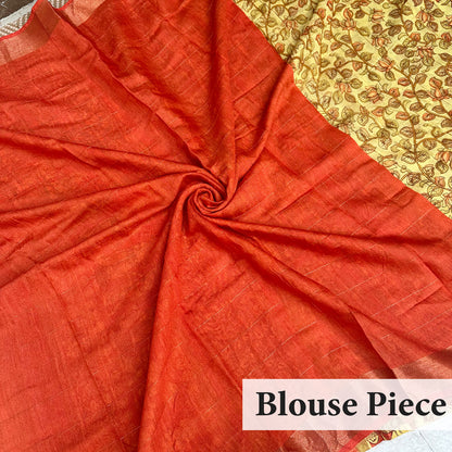 Prakriti Kalamkari Cotton Silk Printed Saree