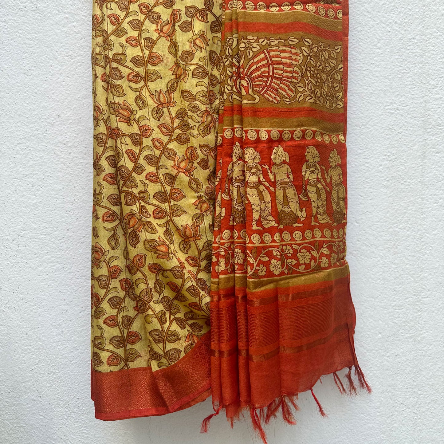 Prakriti Kalamkari Cotton Silk Printed Saree