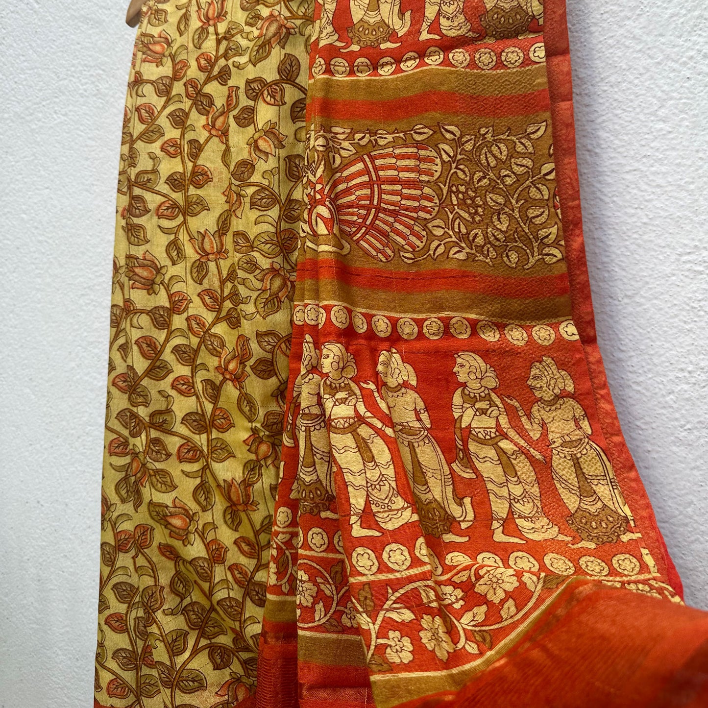 Prakriti Kalamkari Cotton Silk Printed Saree
