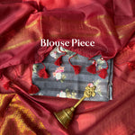 Load image into Gallery viewer, Prem Rang Cotton Silk Saree with Printed Blouse
