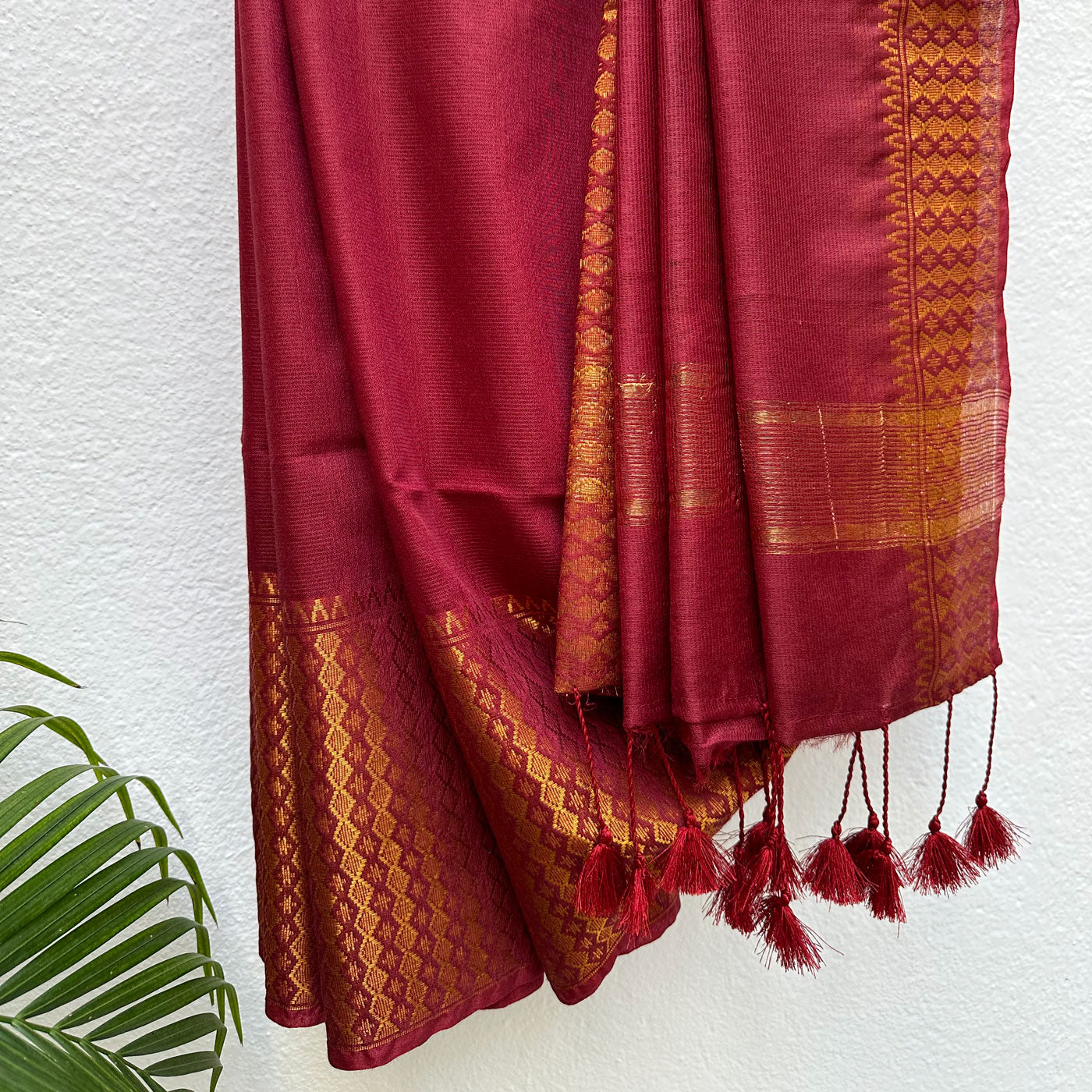 Prem Rang Cotton Silk Saree with Printed Blouse