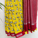 Load image into Gallery viewer, Woof Woof Cotton Saree
