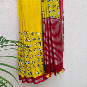 Woof Woof Cotton Saree