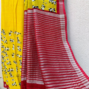 Woof Woof Cotton Saree