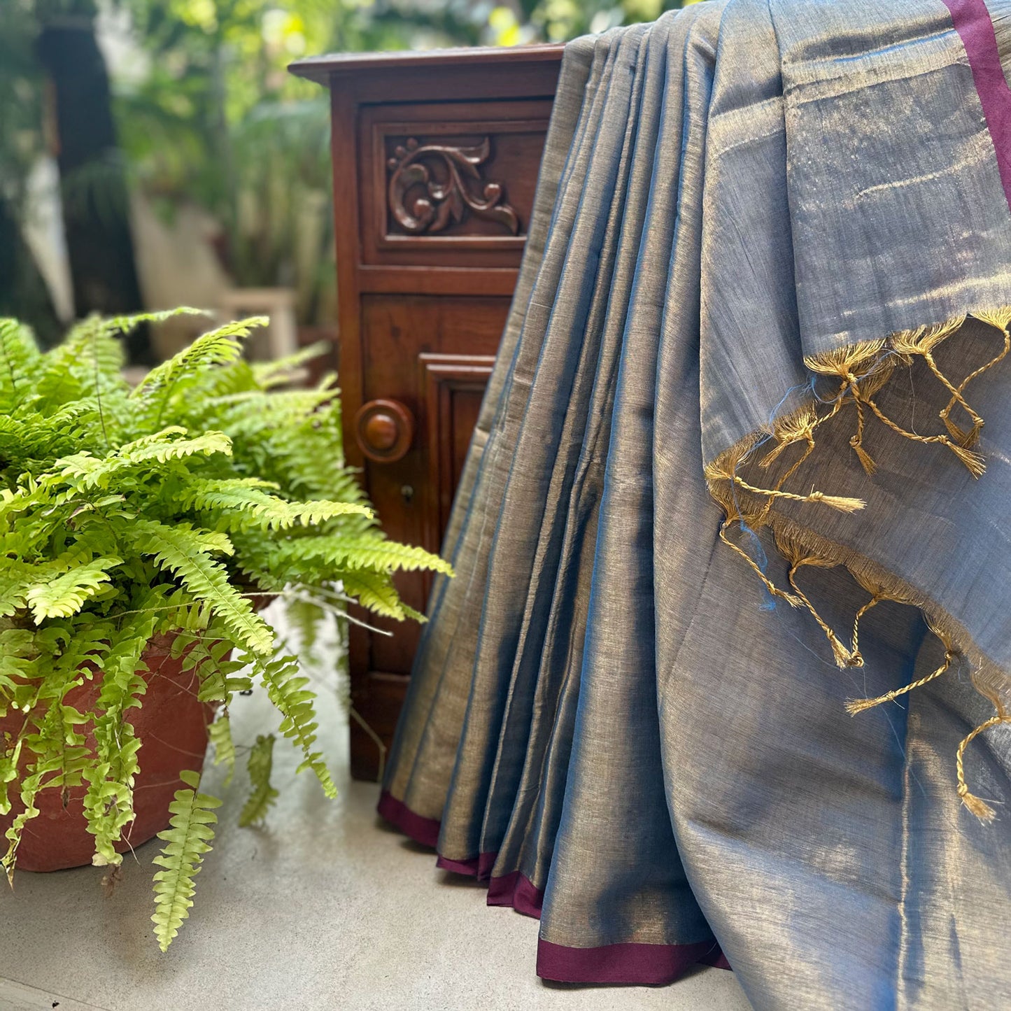 Raag Abhogi Mul Tissue Saree