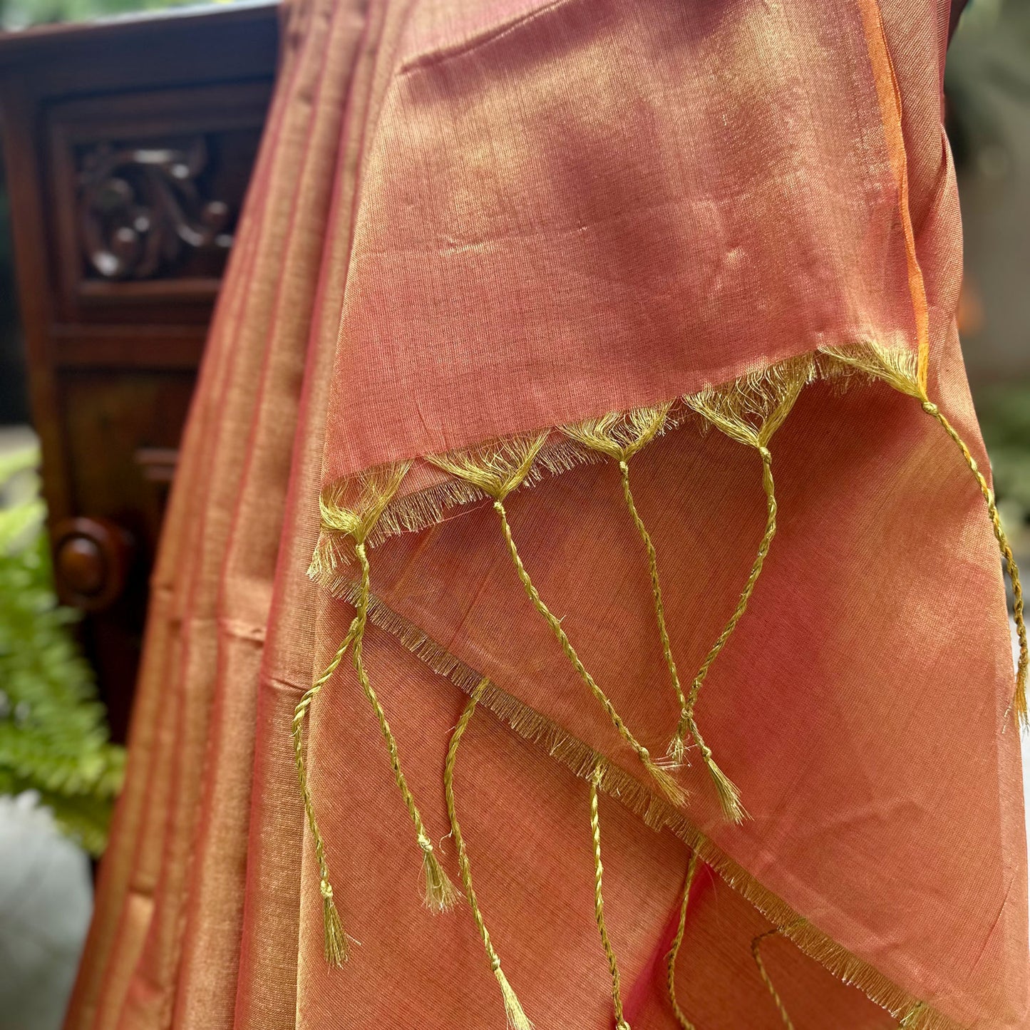 Raag Asaravi Mul Tissue Saree