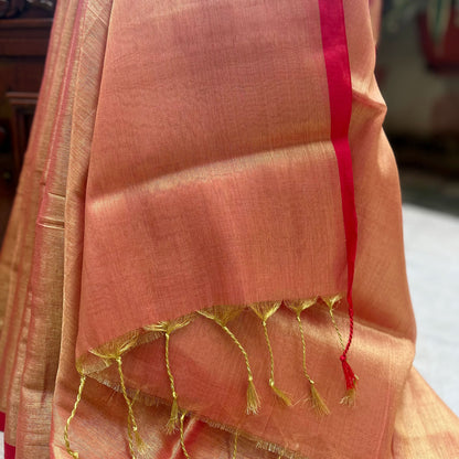 Raag Bilawal Mul Tissue Saree