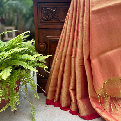 Raag Bilawal Mul Tissue Saree