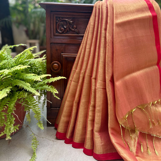 Raag Bilawal Mul Tissue Saree