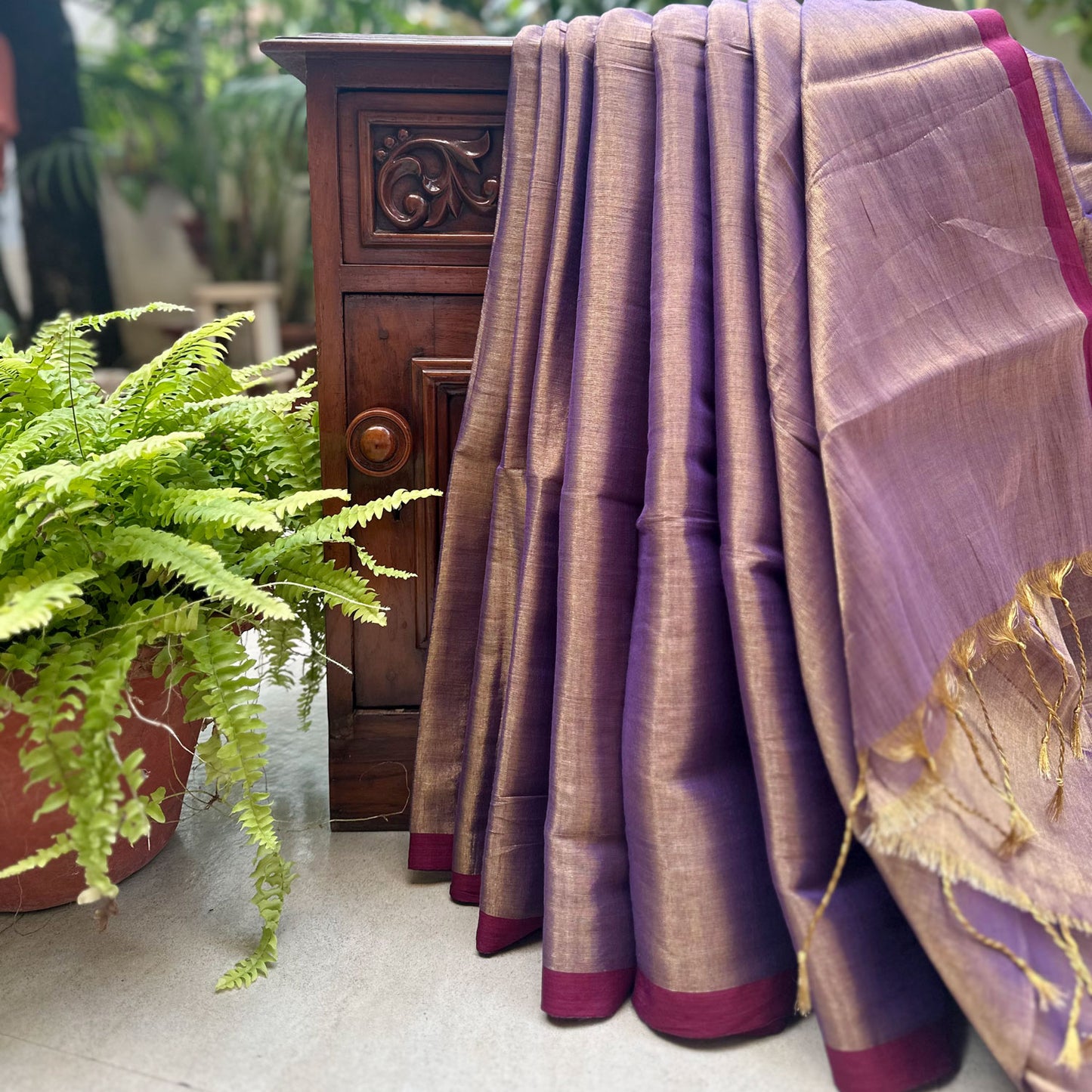 Raag Kafi Mul Tissue Saree