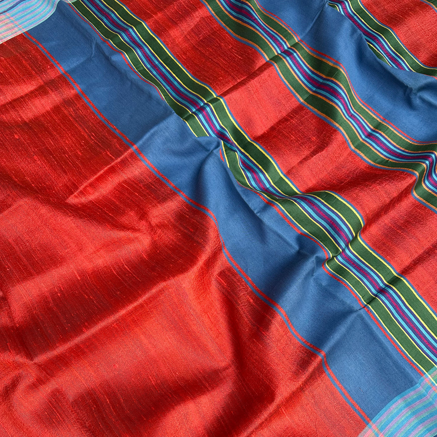 Raag Kuber Handwoven Tussar Dupion Silk Saree