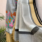 Load image into Gallery viewer, Raag Marwa Zari Linen Embroidered Saree
