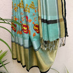Load image into Gallery viewer, Raag Purvi Zari Linen Embroidered Saree
