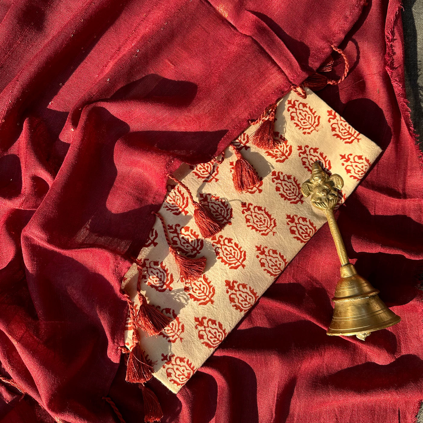 Raas Leela Cotton Saree with Printed Blouse