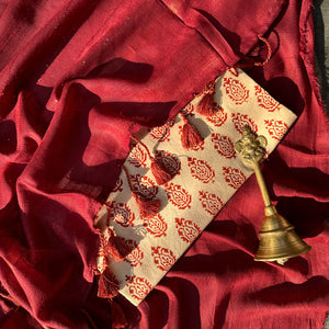 Raas Leela Cotton Saree with Printed Blouse