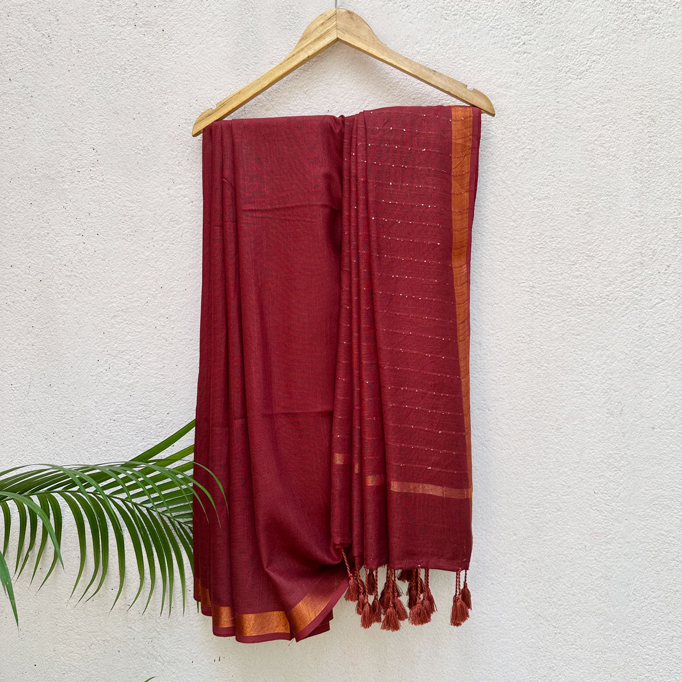 Raas Leela Cotton Saree with Printed Blouse