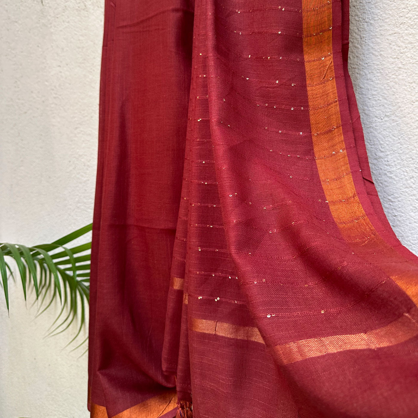 Raas Leela Cotton Saree with Printed Blouse