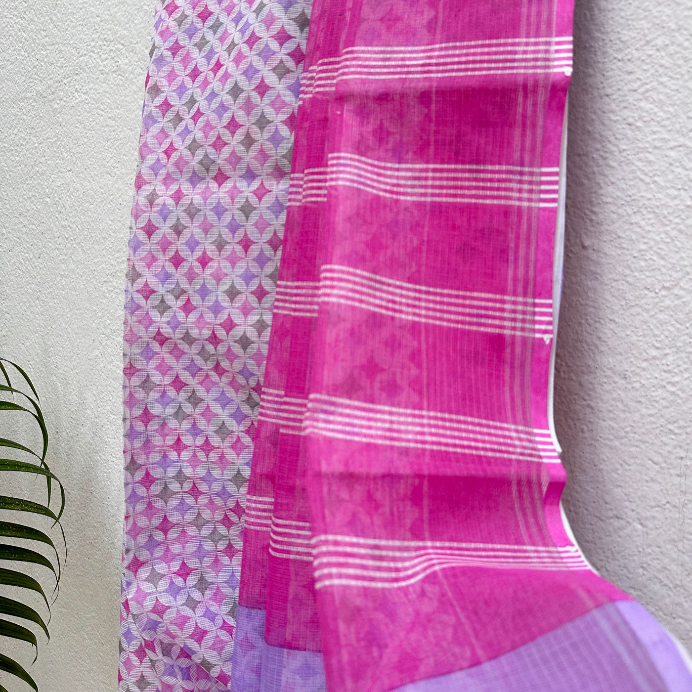 Raghuvansham Handblock Kota Doria Saree