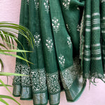 Load image into Gallery viewer, Rainforest Organic Linen Saree

