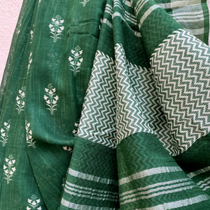 Rainforest Organic Linen Saree