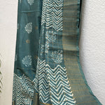 Load image into Gallery viewer, Rajnigandha Handblock Printed Cotton Silk Saree
