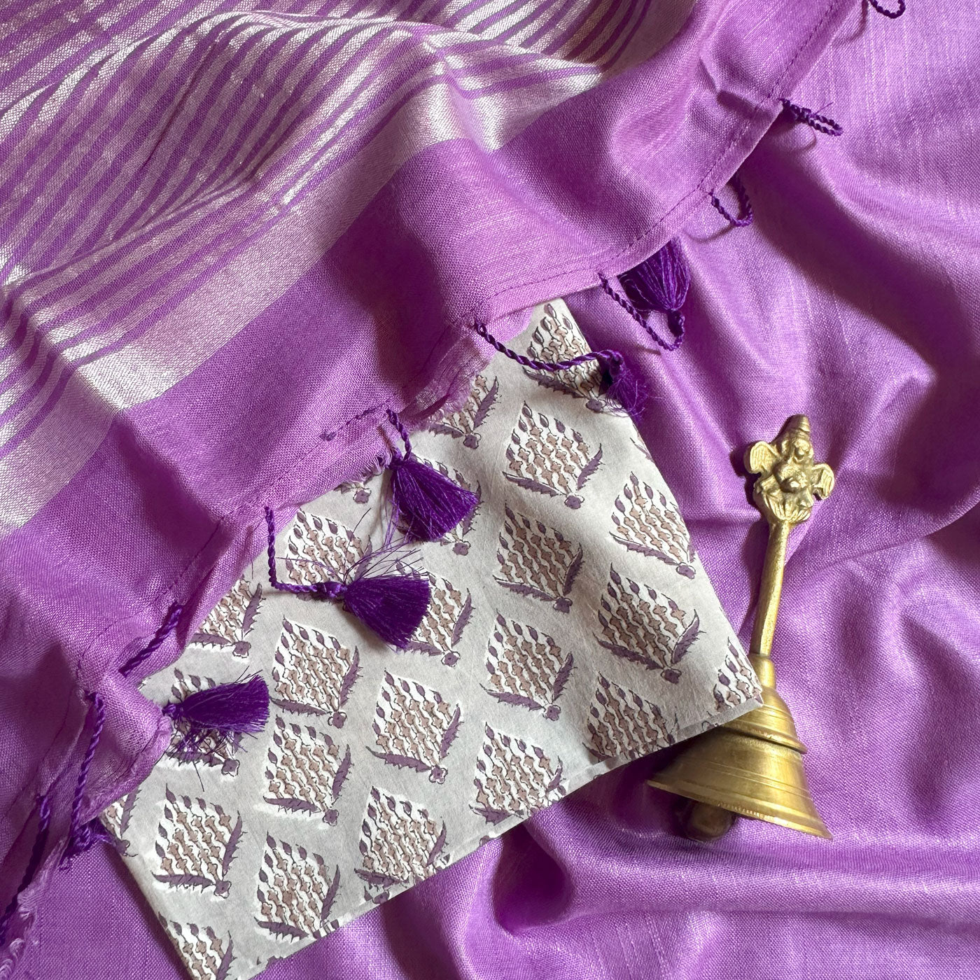 Rangeela Cotton Saree with Printed Blouse