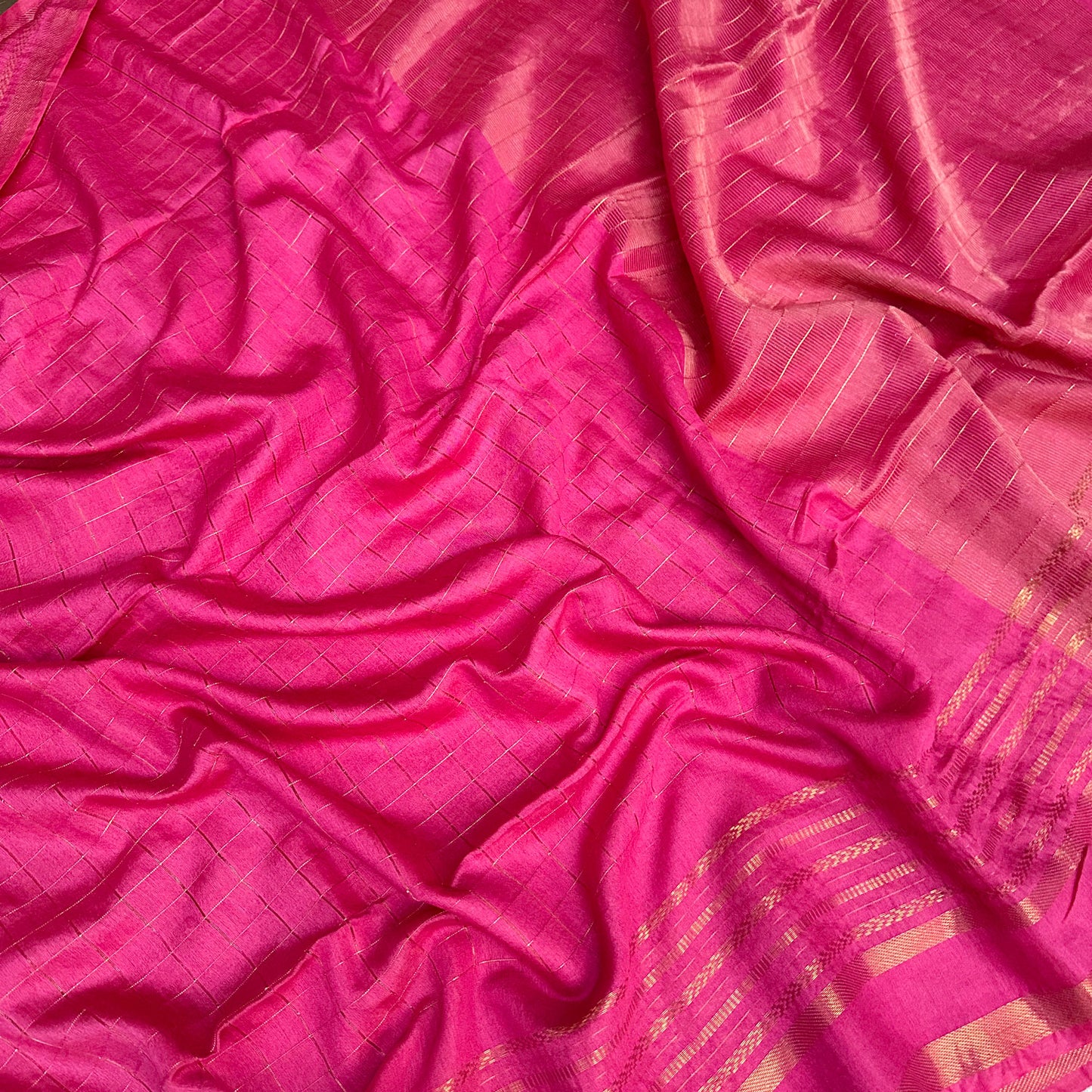 Rangeela Cotton Silk Saree with Printed Blouse