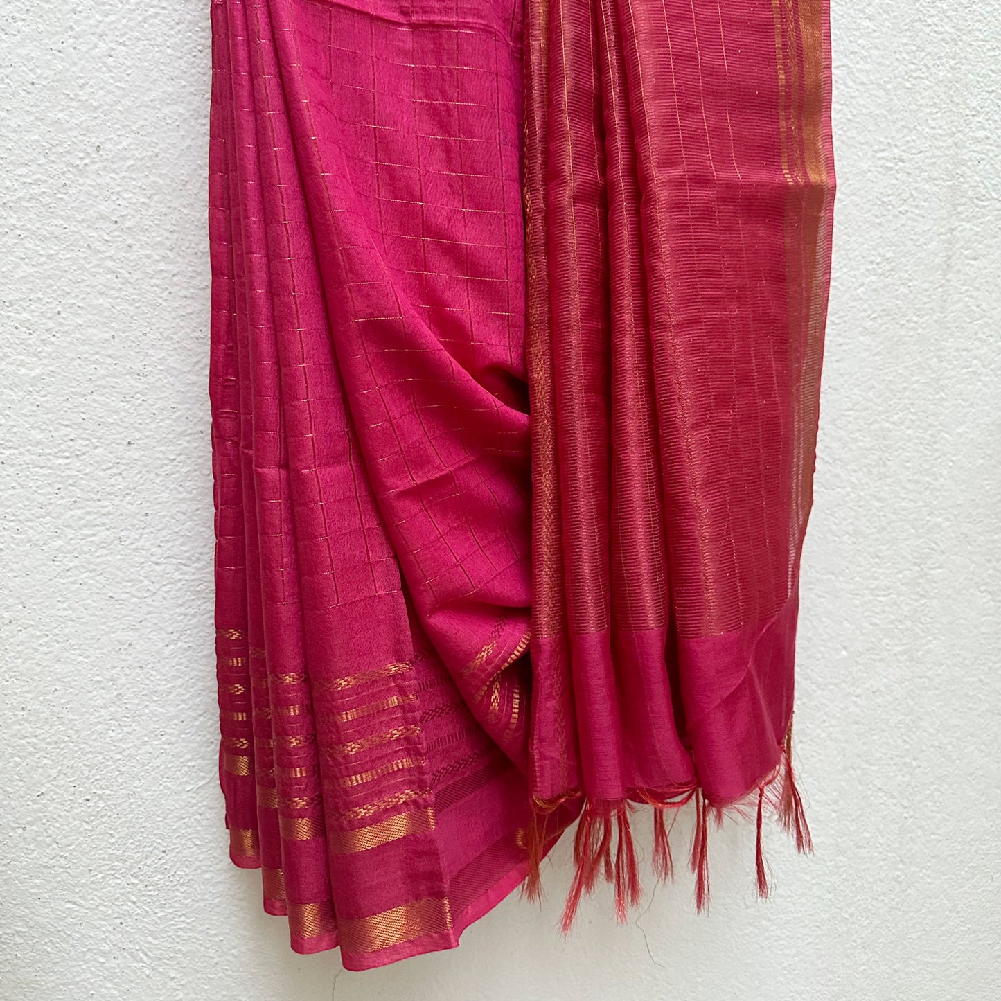 Rangeela Cotton Silk Saree with Printed Blouse