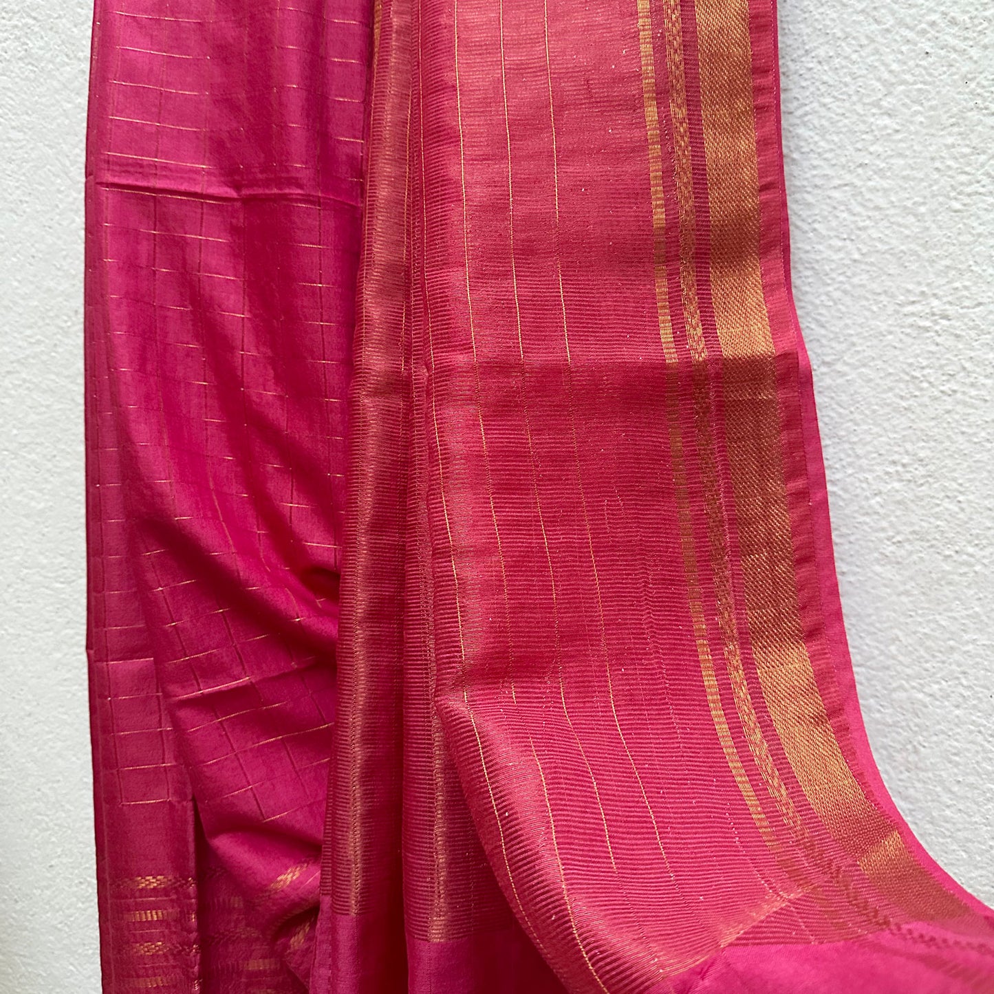 Rangeela Cotton Silk Saree with Printed Blouse