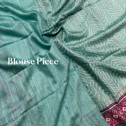 Retro Kalamkari Glam Cotton Viscose Printed Saree