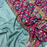 Load image into Gallery viewer, Retro Kalamkari Glam Cotton Viscose Printed Saree
