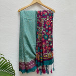Load image into Gallery viewer, Retro Kalamkari Glam Cotton Viscose Printed Saree
