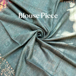 Load image into Gallery viewer, Rosewood Red Batik Cotton Silk Saree
