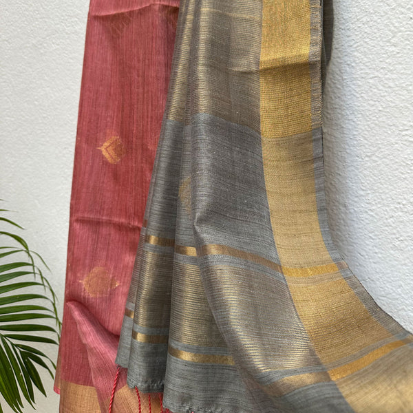 Buy Cotton Bamboo Silk Saree Online from The Thread Weavers