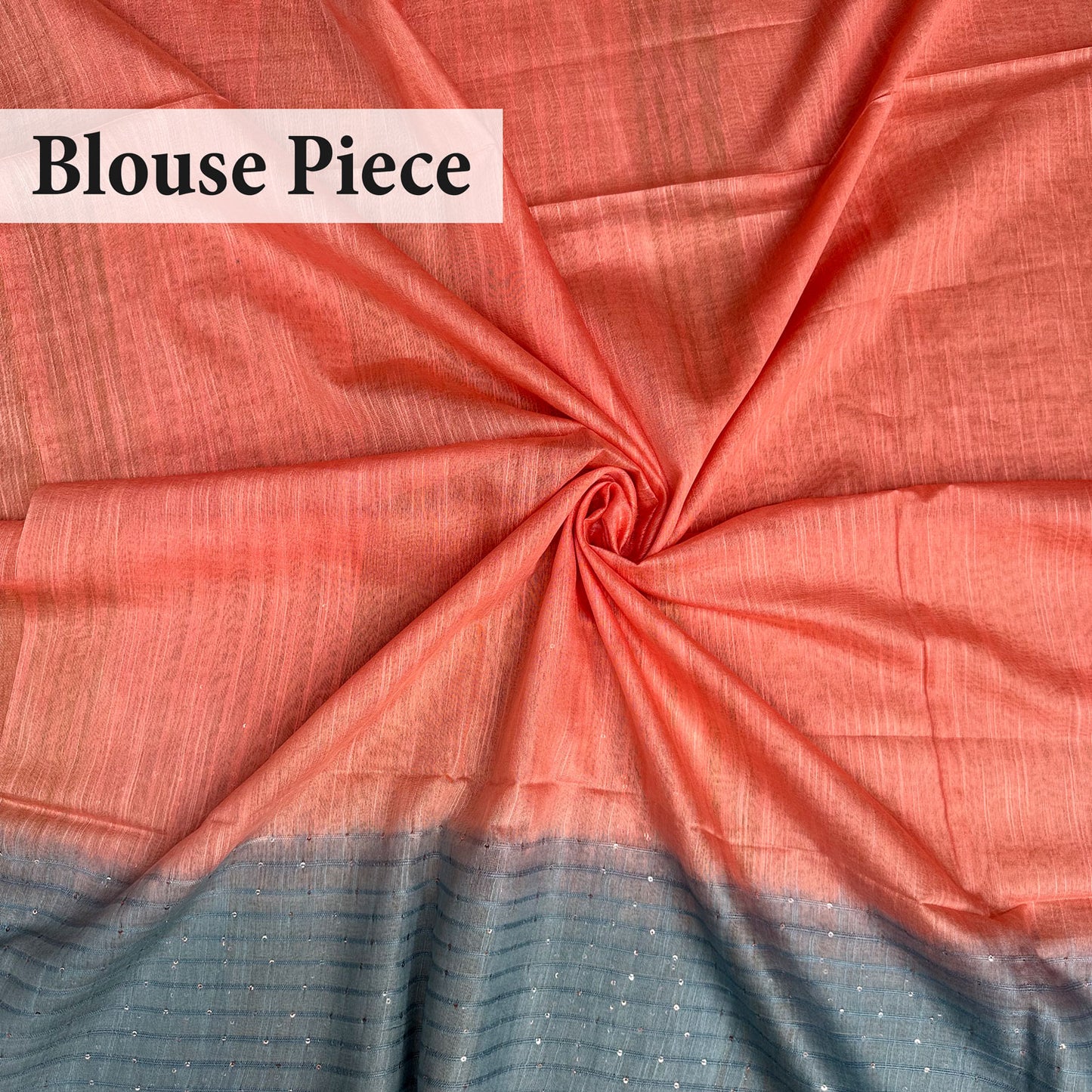 Salmon Treat Cotton Silk Saree
