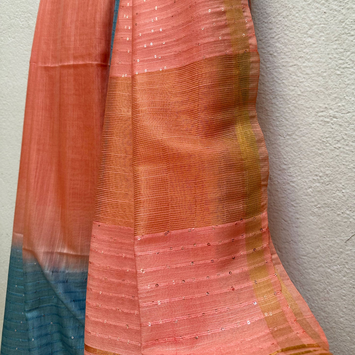 Salmon Treat Cotton Silk Saree