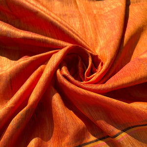 Sargam Handwoven Tussar Dupion Silk Saree