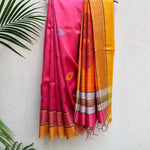 Load image into Gallery viewer, Sargam Handwoven Tussar Dupion Silk Saree
