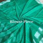 Load image into Gallery viewer, Sea Green Cotton Silk Saree
