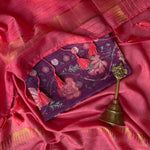 Load image into Gallery viewer, Sitaara Cotton Viscose Silk Saree with Printed Blouse
