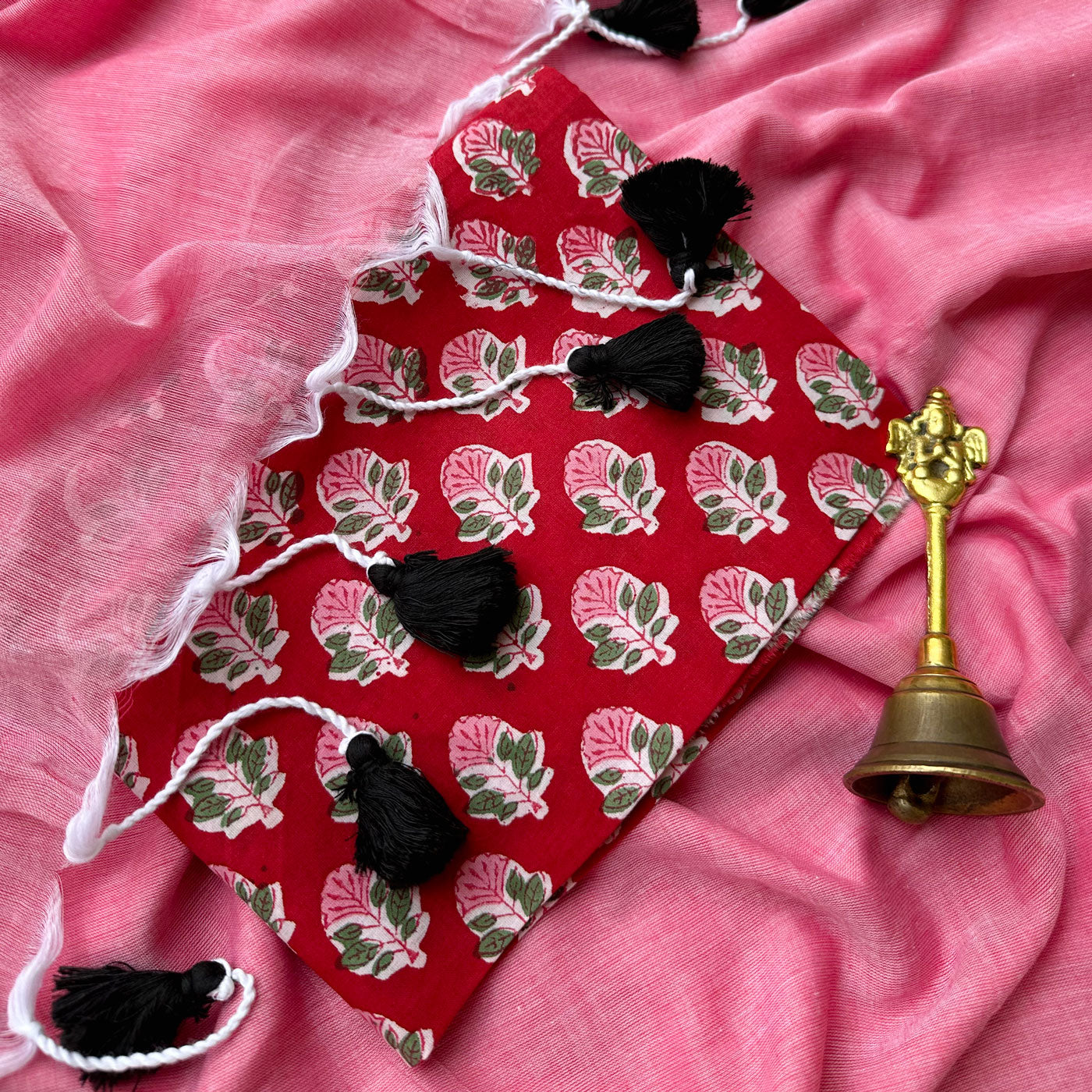Sitara Mul Saree with Printed Blouse